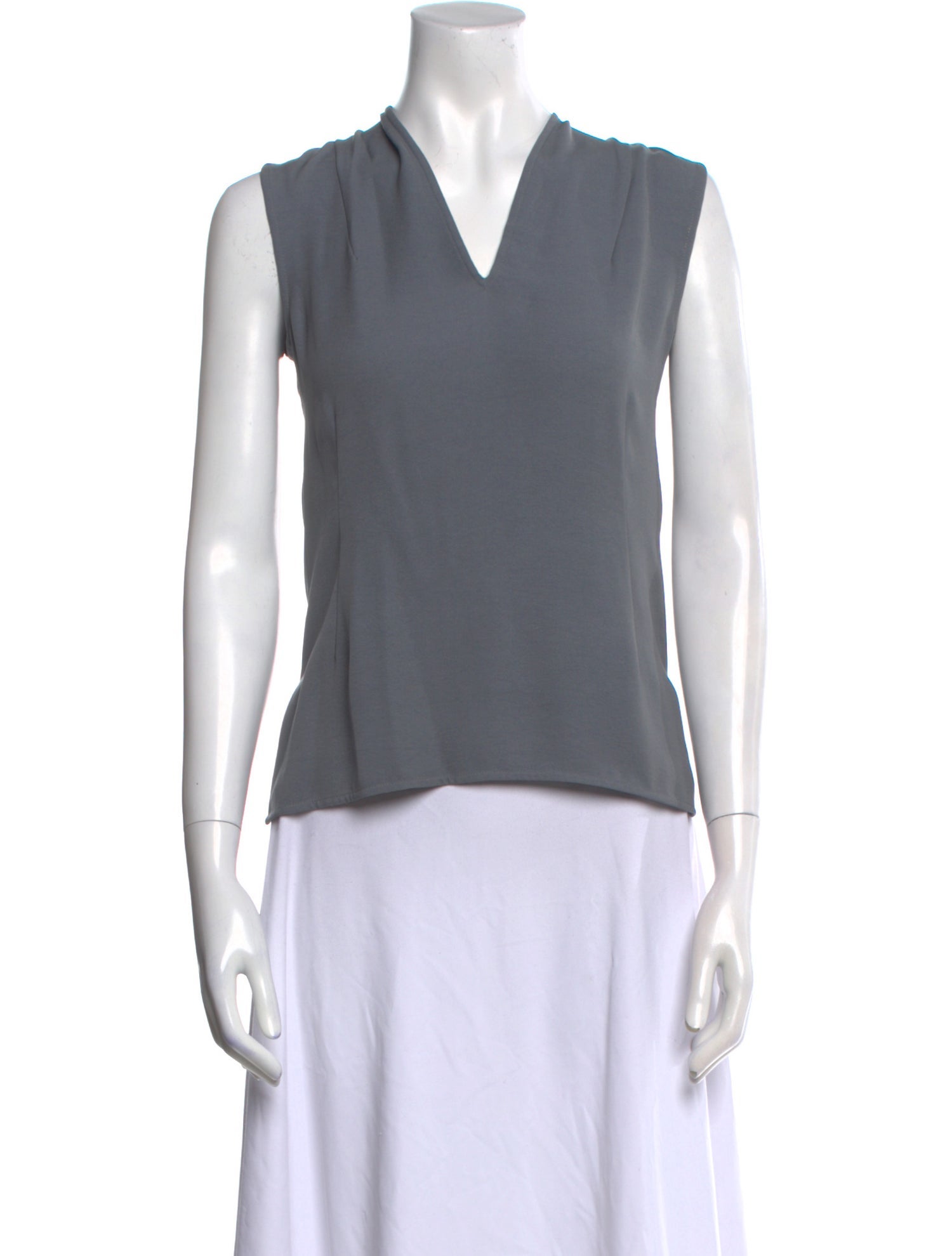 Karolina Zmarlak Silk V-Neck Top w/ Tags