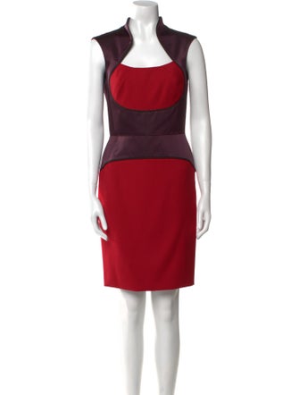 Karolina Zmarlak Square Neckline Knee-Length Dress