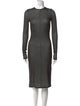 Karolina Zmarlak Crew Neck Midi Length Dress
