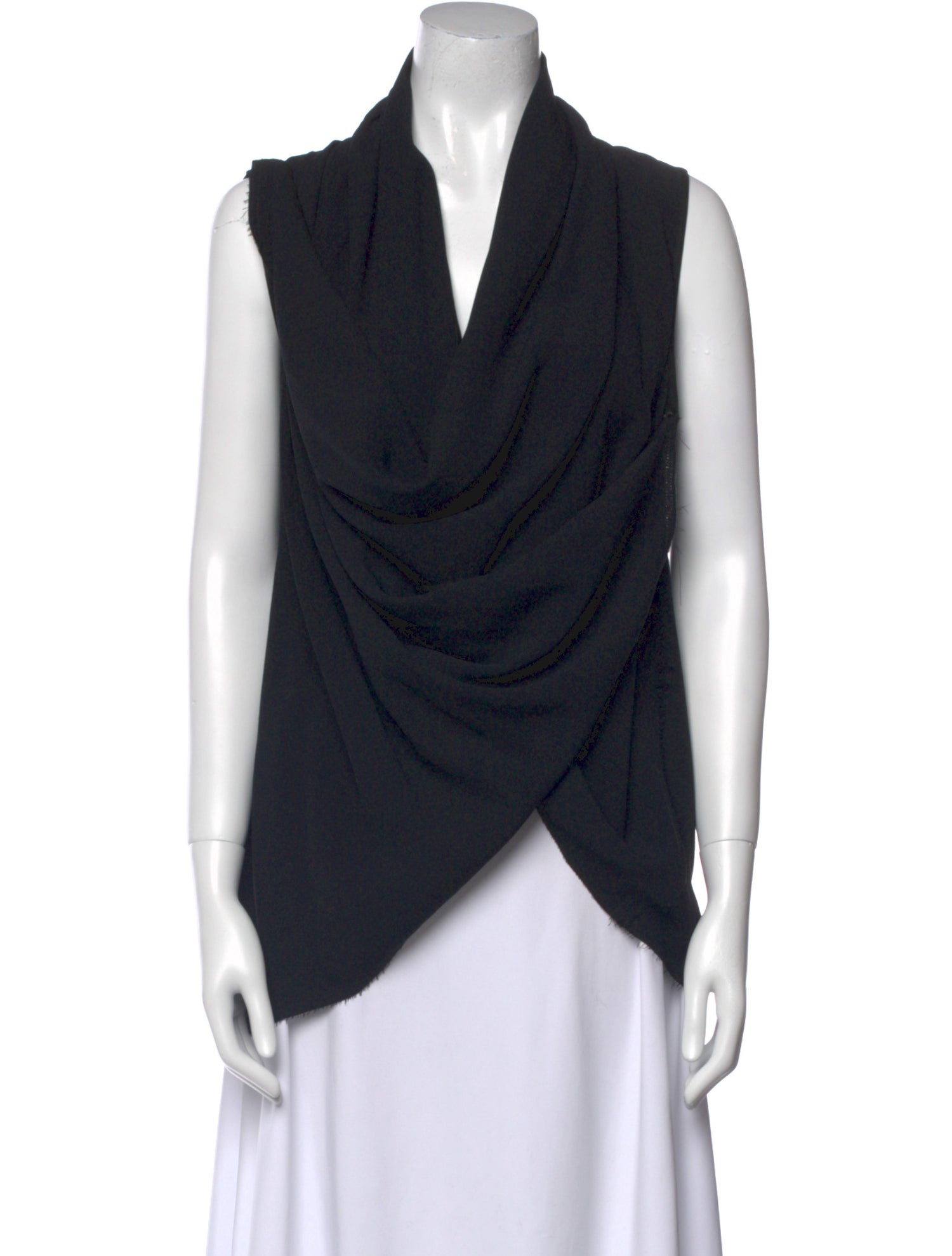 Karolina Zmarlak Cowl Neck Sleeveless Top