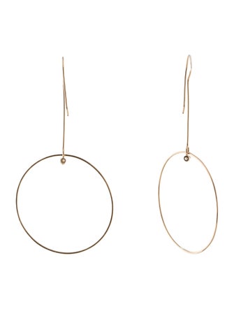 Zoë Chicco 14K Diamond Large Circle Drop Earrings