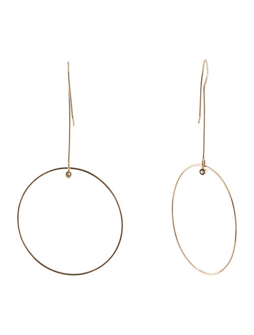 Zoë Chicco 14K Diamond Large Circle Drop Earrings
