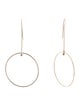 Zoë Chicco 14K Diamond Large Circle Drop Earrings