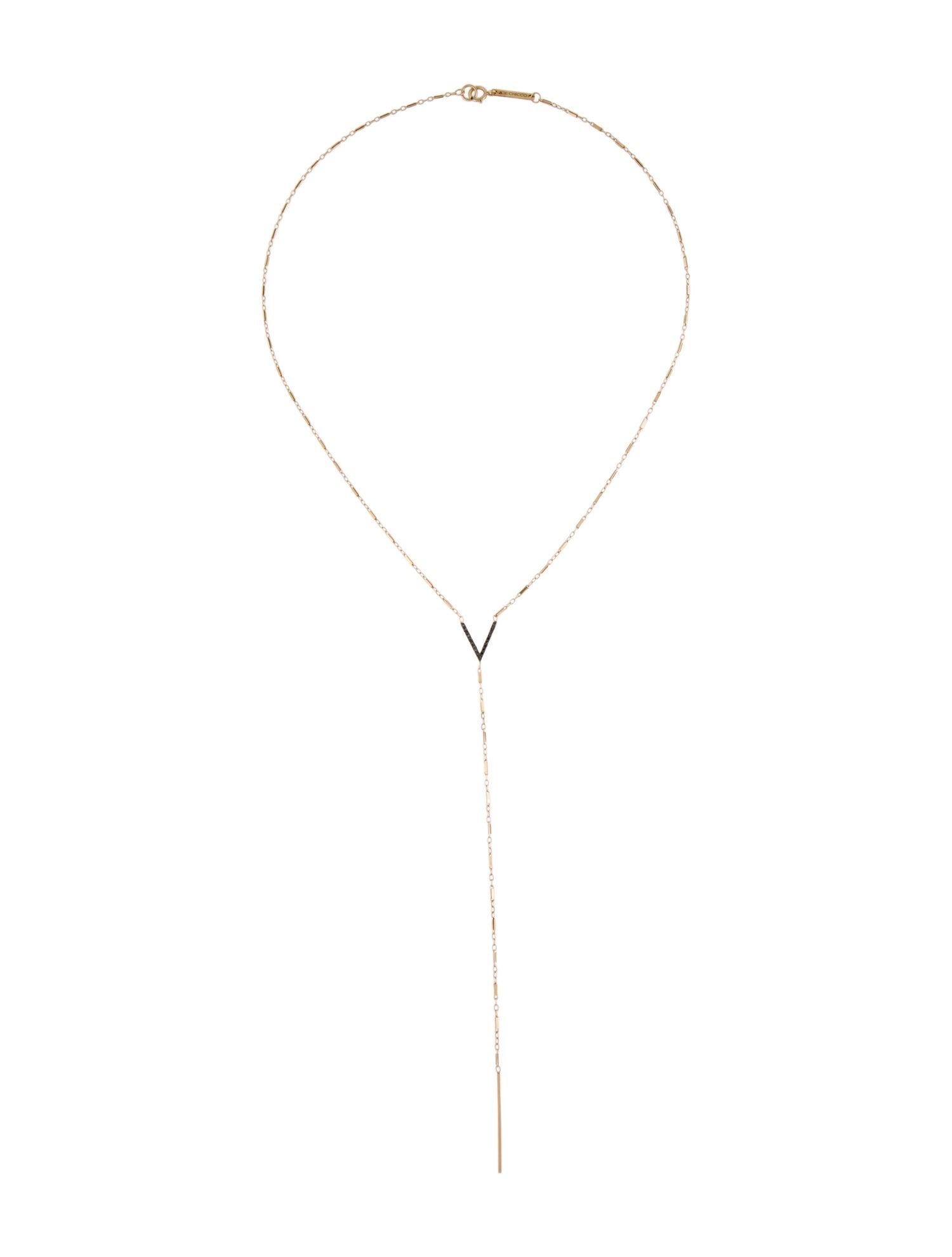 Zoë Chicco 14K Diamond Drop Pendant Necklace