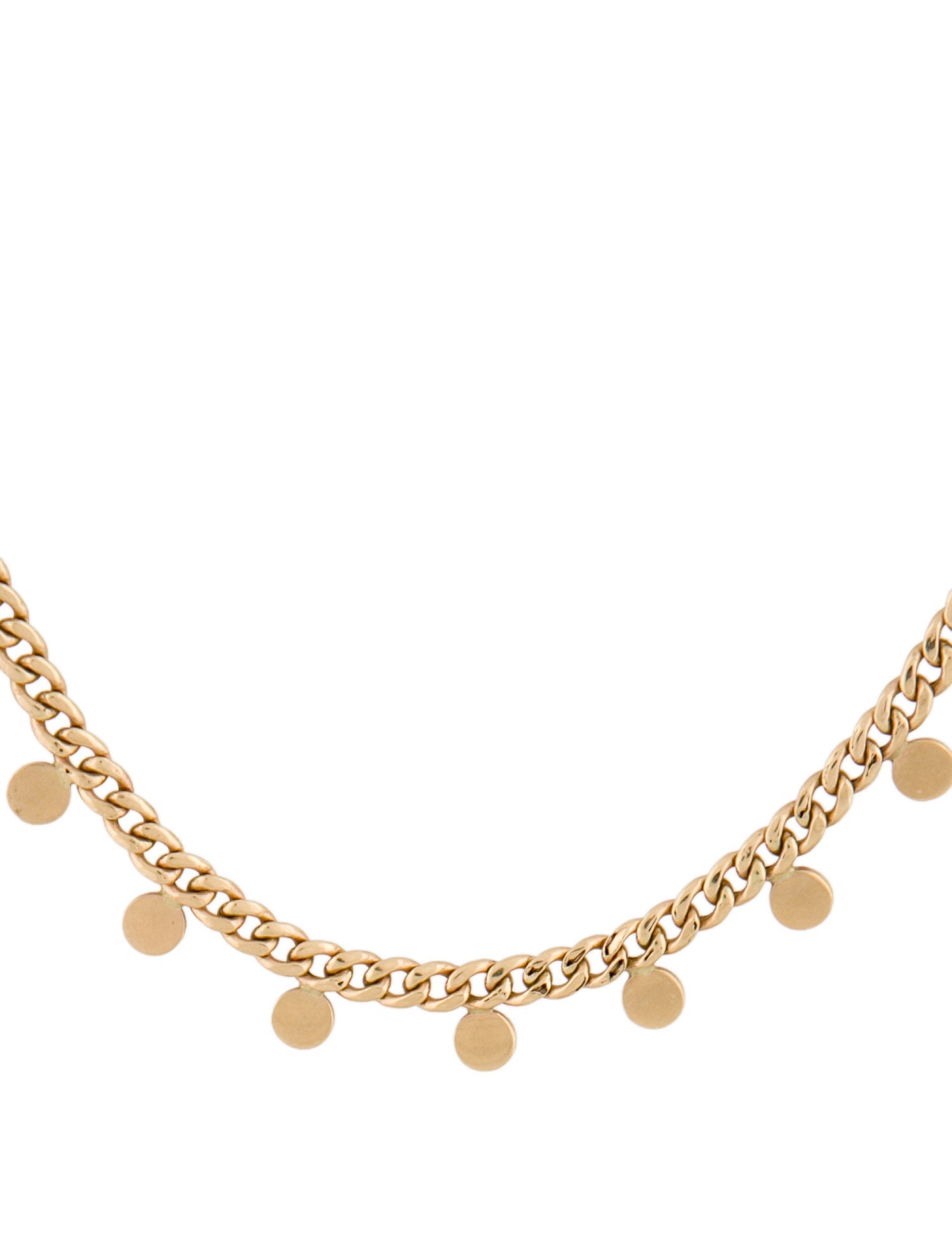 Zoë Chicco 14K Disc Chain Necklace