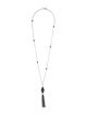 Zoë Chicco Diamond & Onyx Tassel Necklace