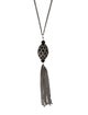 Zoë Chicco Diamond & Onyx Tassel Necklace