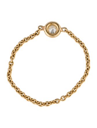 Zoë Chicco 14K Diamond Single Floating Chain Ring