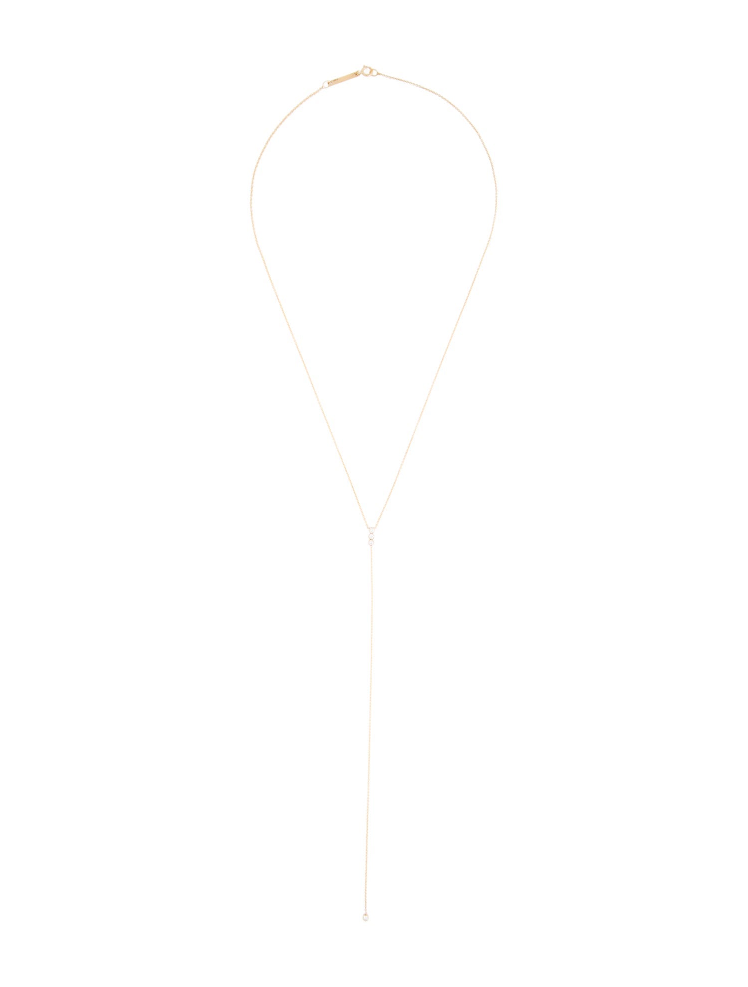 Zoë Chicco 14K Diamond Lariat Necklace