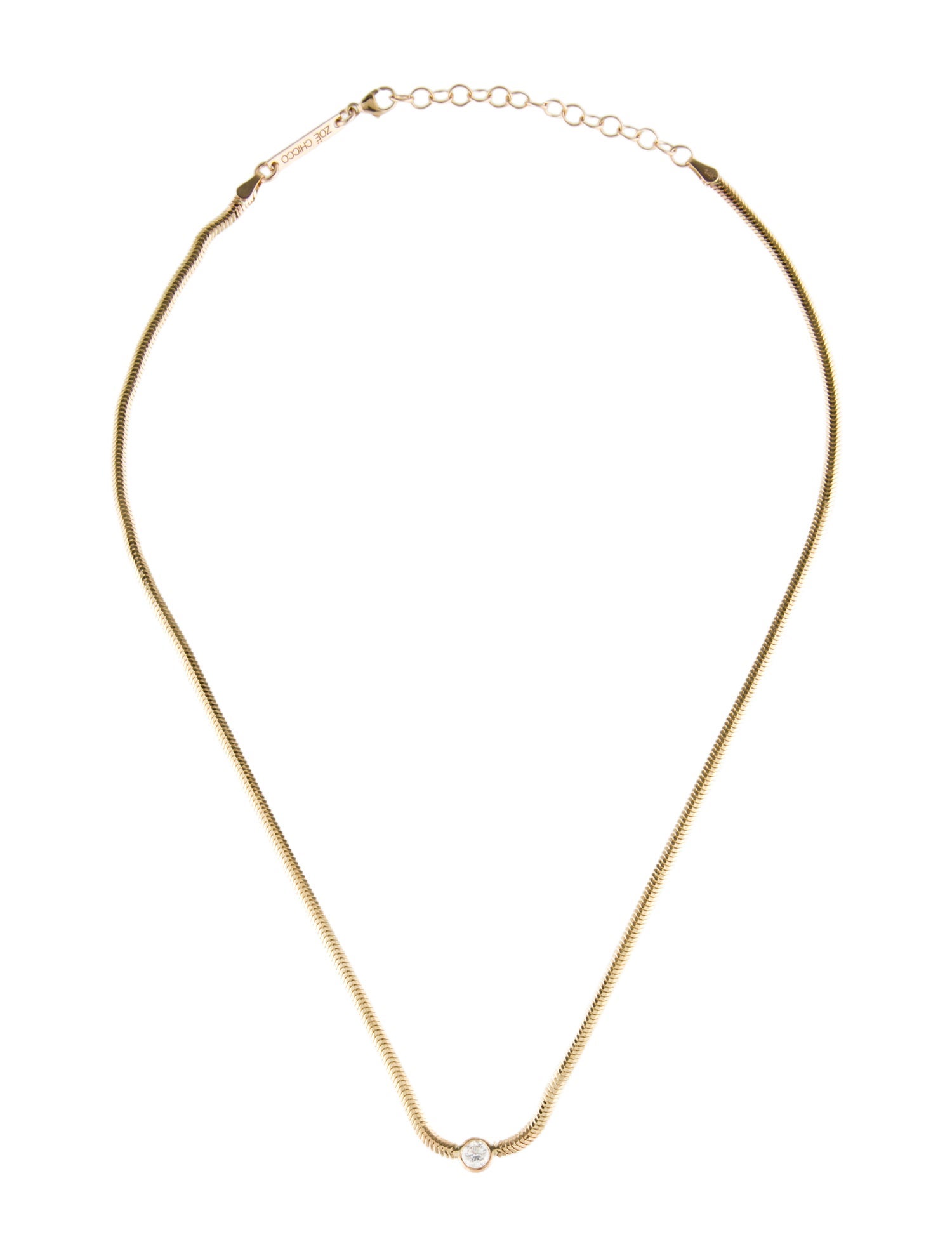 Zoë Chicco 14k Diamond Large Floating Chain Necklace