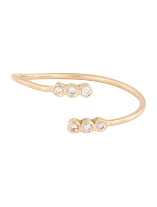 Zoë Chicco 14k Tiny Diamond Bezel Bypass Ring