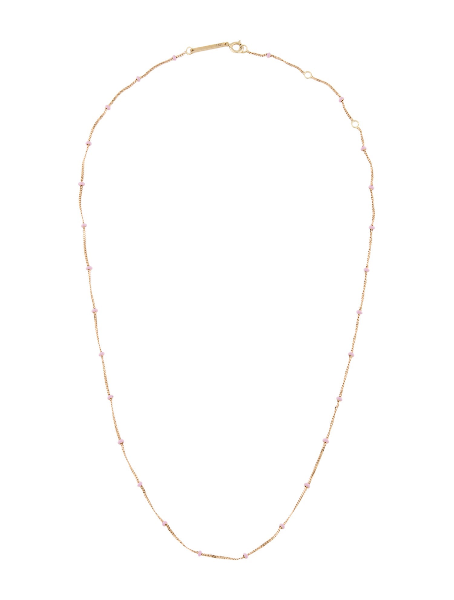 Zoë Chicco 14K Enamel Satellite Chain Necklace