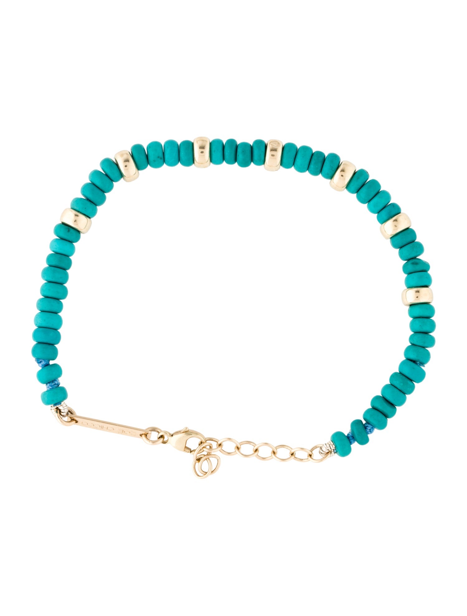 Zoë Chicco 14K Turquoise Composite Rondelle Bead Bracelet