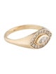 Zoë Chicco 14K Marquise Diamond Halo Signet Ring