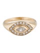 Zoë Chicco 14K Marquise Diamond Halo Signet Ring