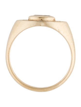 Zoë Chicco 14K Marquise Diamond Halo Signet Ring