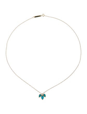 Zoë Chicco 14K Turquoise & Diamond Pendant Necklace