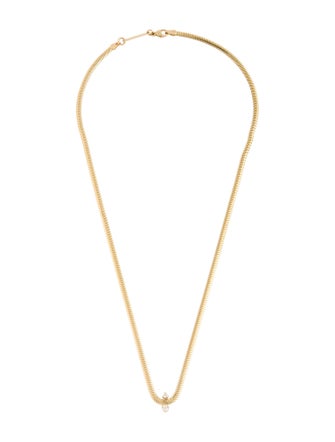 Zoë Chicco 14K Diamond Mixed Prong Snake Chain Necklace