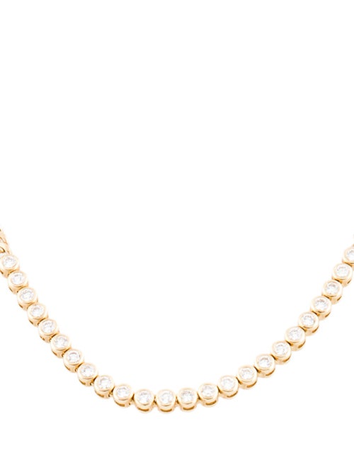 Zoë Chicco 14K Diamond Bezel Tennis Segment Small Curb Chain Necklace