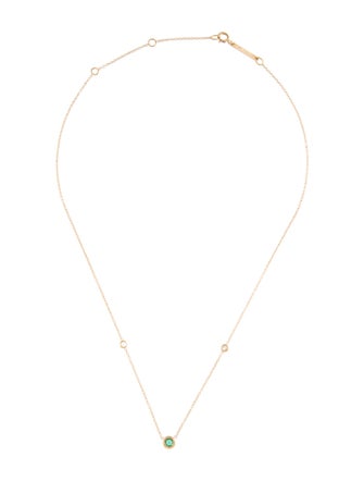 Zoë Chicco 14K Emerald & Diamond Station Necklace