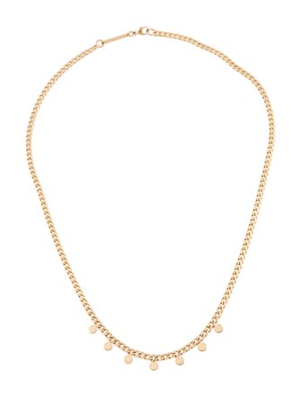 Zoë Chicco 14K 7 Itty Bitty Discs Curb Chain