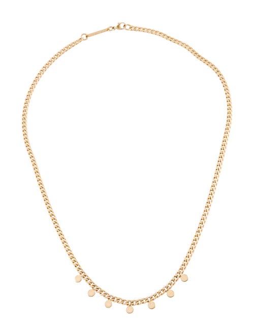 Zoë Chicco 14K 7 Itty Bitty Discs Curb Chain