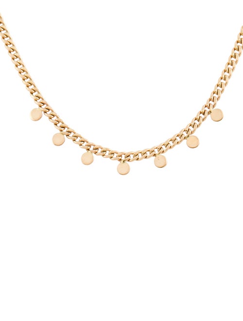 Zoë Chicco 14K 7 Itty Bitty Discs Curb Chain
