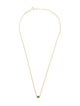 Zoë Chicco 14K Emerald Bezel XS Curb Chain Necklace