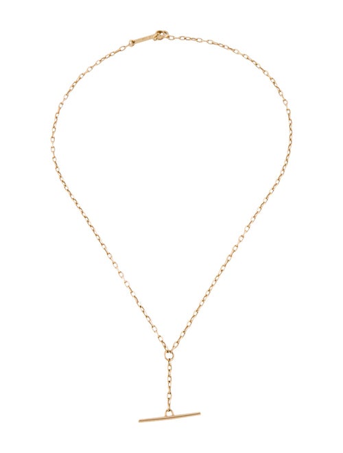 Zoë Chicco 14K Faux Toggle Lariat Necklace