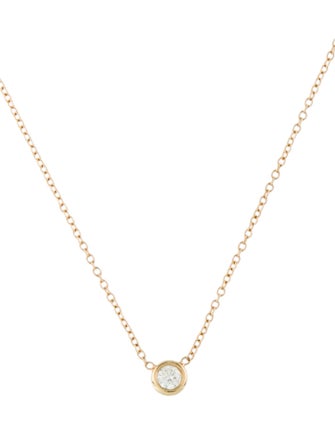 Zoë Chicco 14K Diamond Floating Solitaire Pendant Necklace