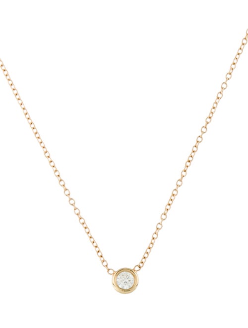 Zoë Chicco 14K Diamond Floating Solitaire Pendant Necklace