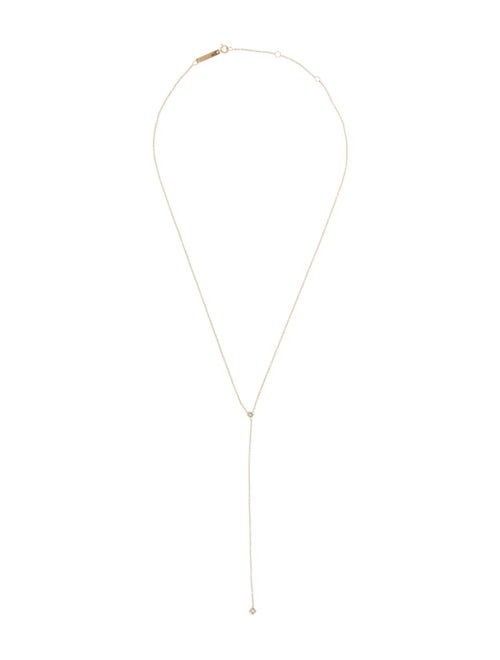 Zoë Chicco 14K Diamond Bezel Lavalier Necklace