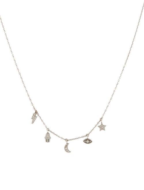 Zoë Chicco 14K Diamond Itty Bitty Celestial Charms Necklace