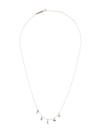 Zoë Chicco 14K Diamond Itty Bitty Celestial Charms Necklace
