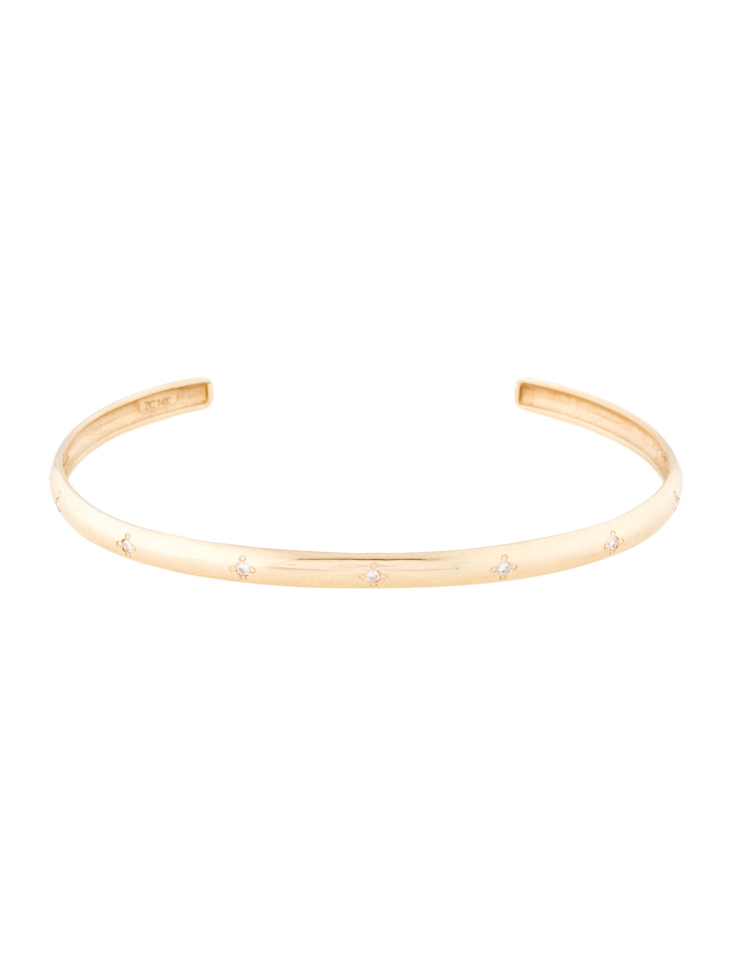 Zoë Chicco 14K Diamond Narrow Aura Cuff