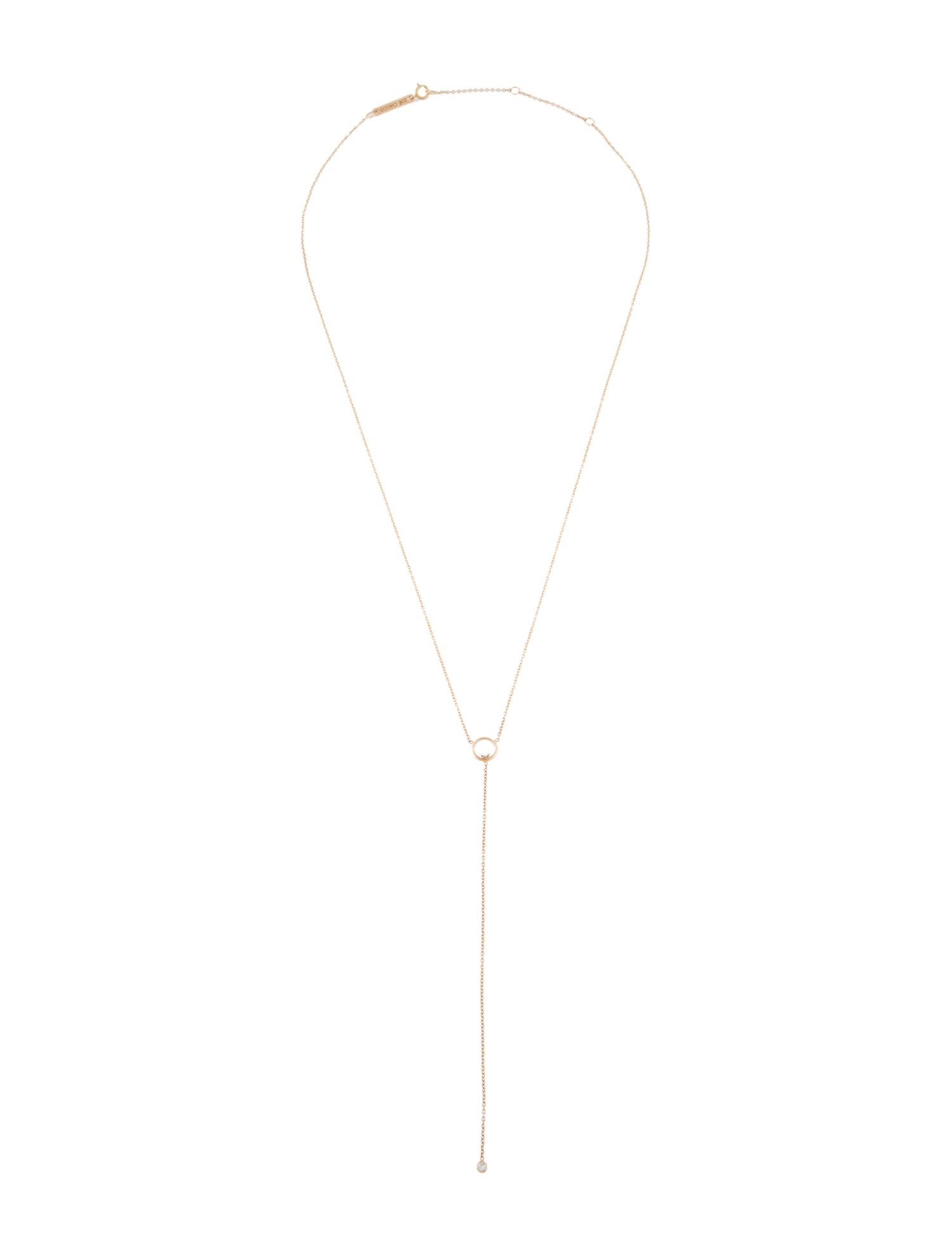Zoë Chicco 14K Diamond Lavalier Necklace