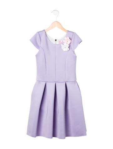 Zoe Girls' Pleated Short Sleeve Dress w/ Tags