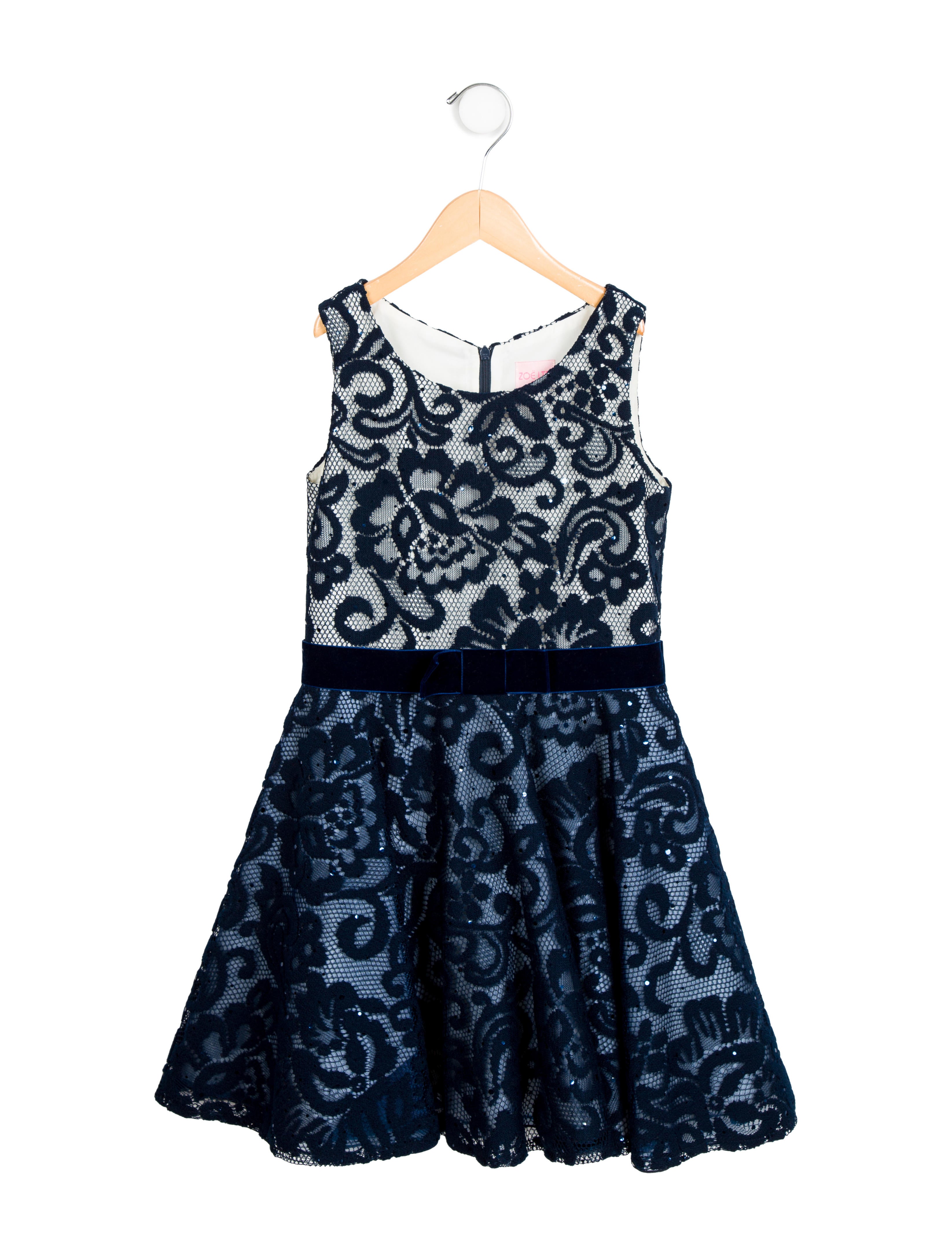 Zoe Girls' Lace SequinAccented Dress Girls ZOE20106 The RealReal