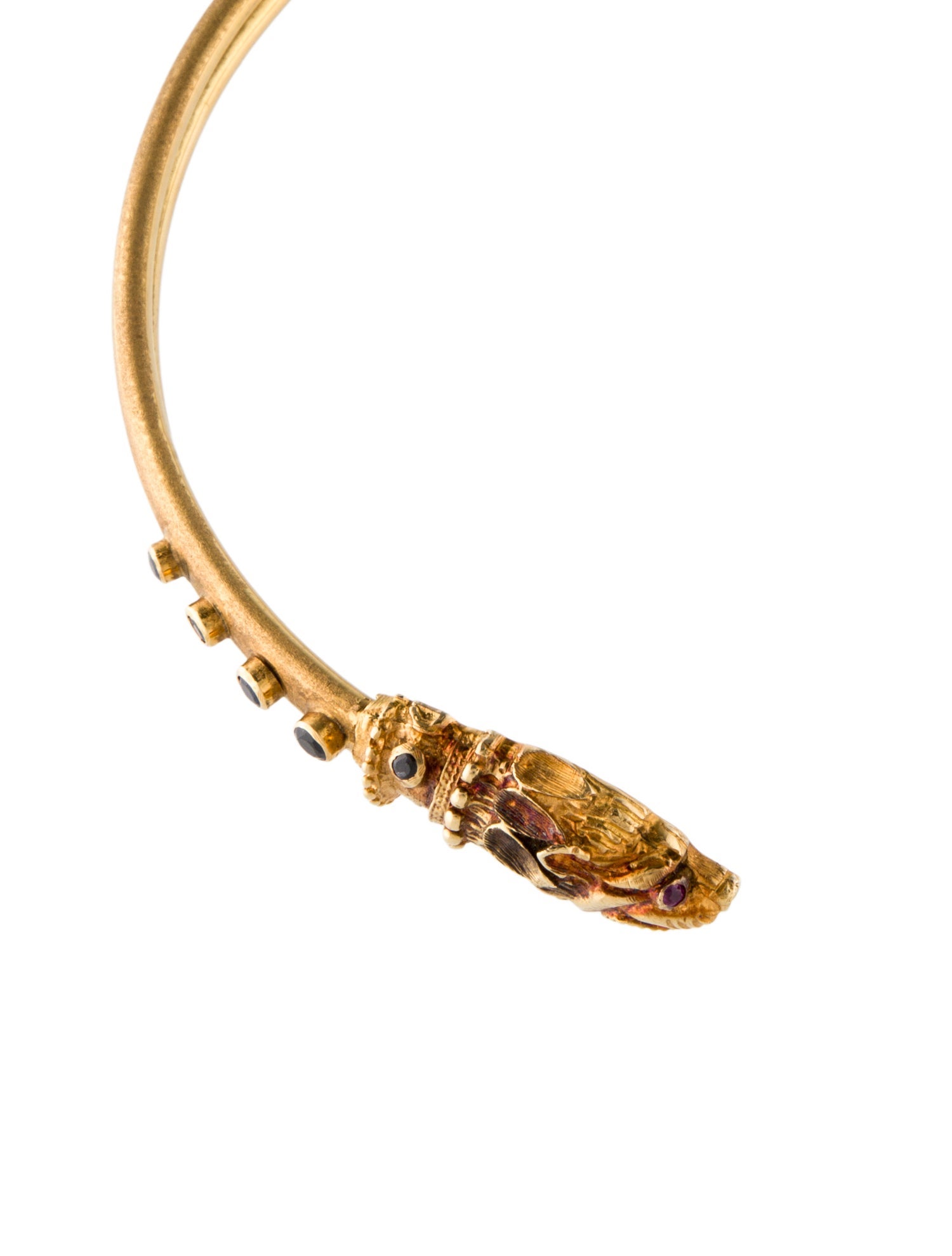 Zolotas 18K Sapphire & Ruby Chimera Collar Necklace