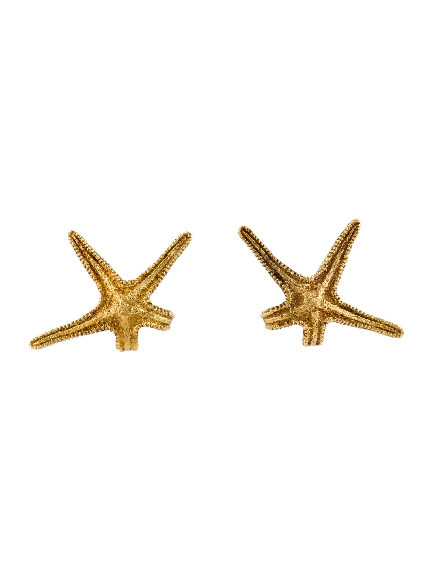 Zolotas 18K Starfish Clip-On Earrings