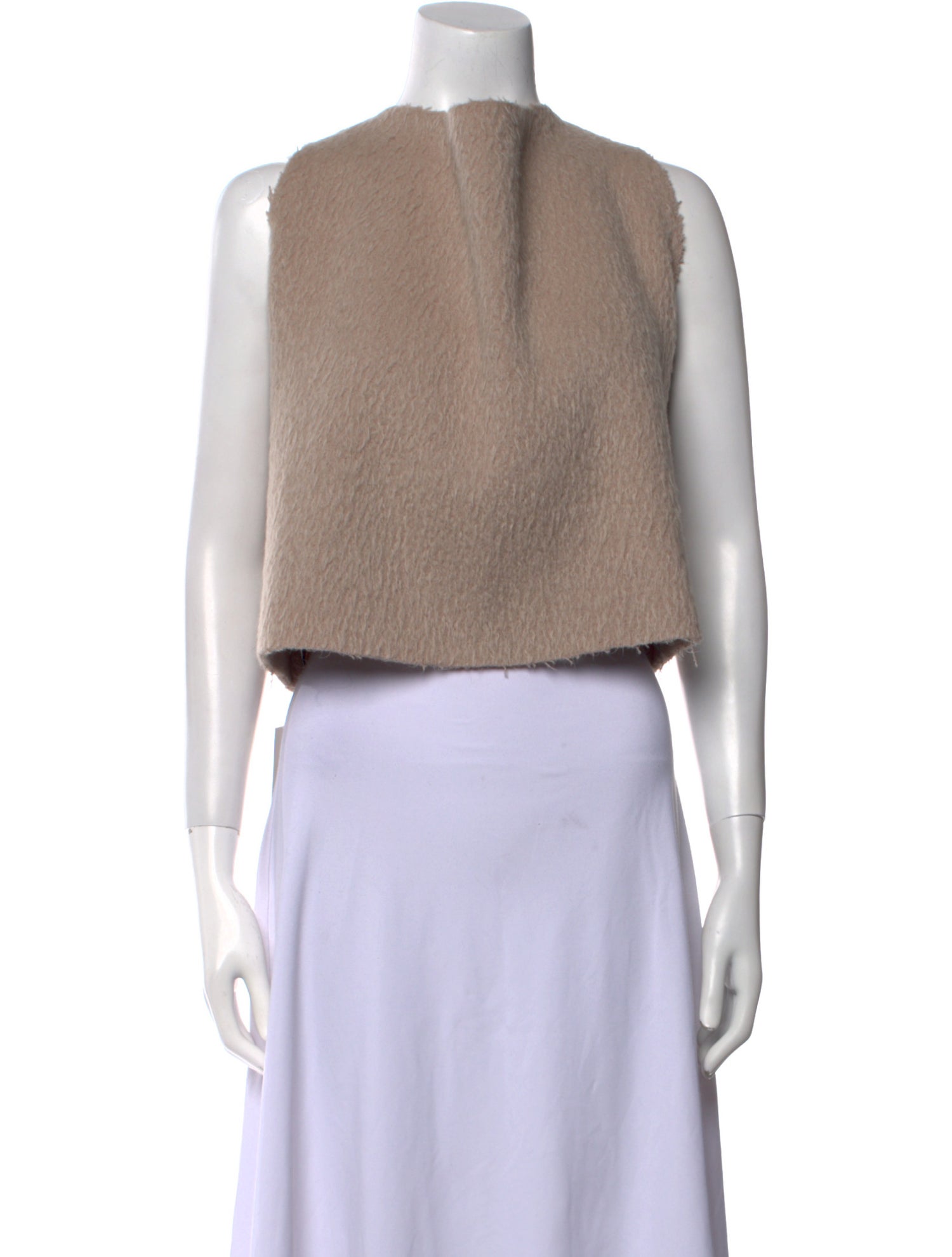 Zoran 1990's Bateau Neckline Crop Top