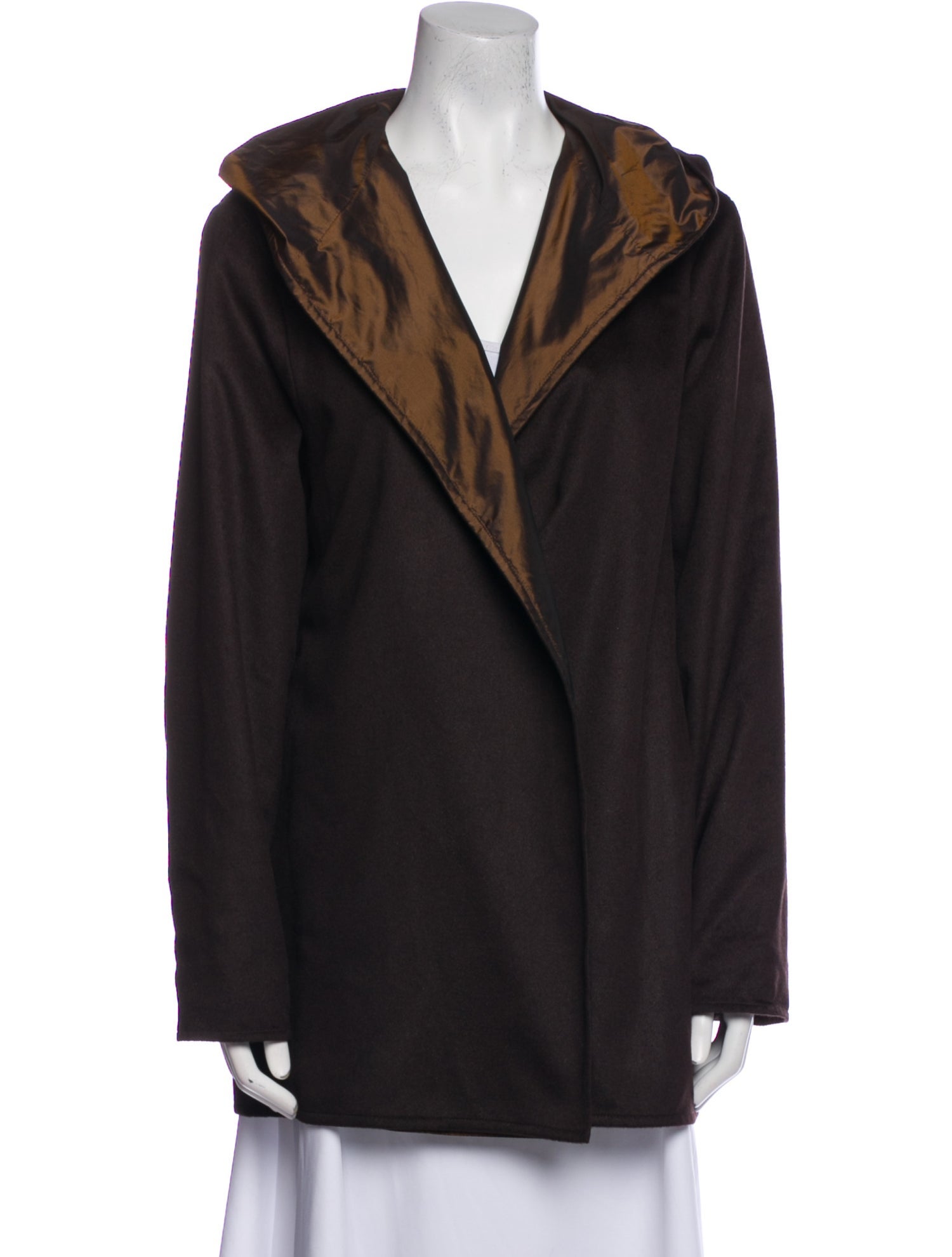 Zoran Wool Colorblock Pattern Coat