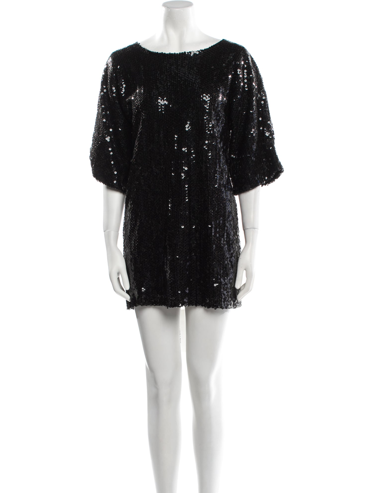 Zoran Bateau Neckline Mini Dress