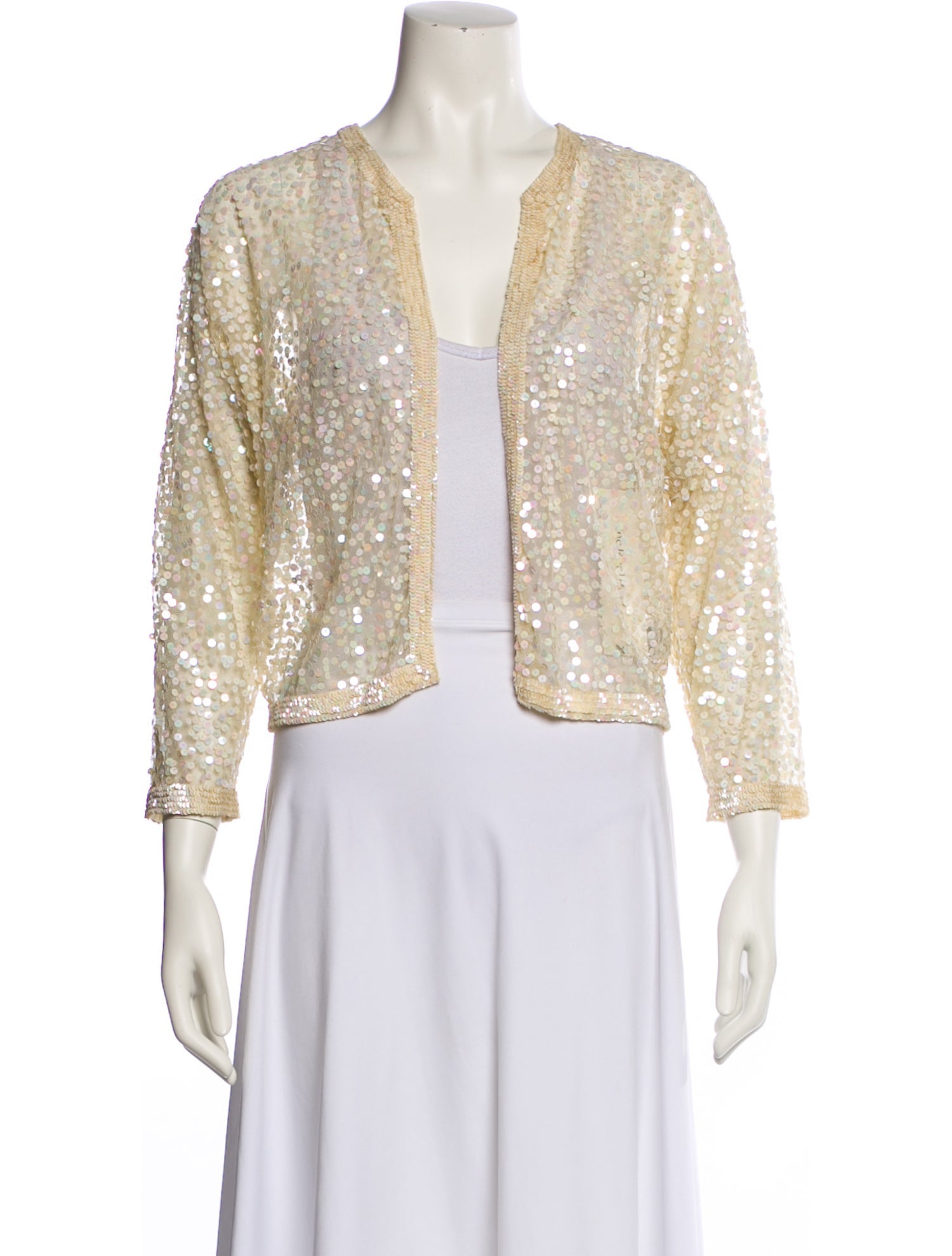 Zoran Mesh Printed Evening Jacket