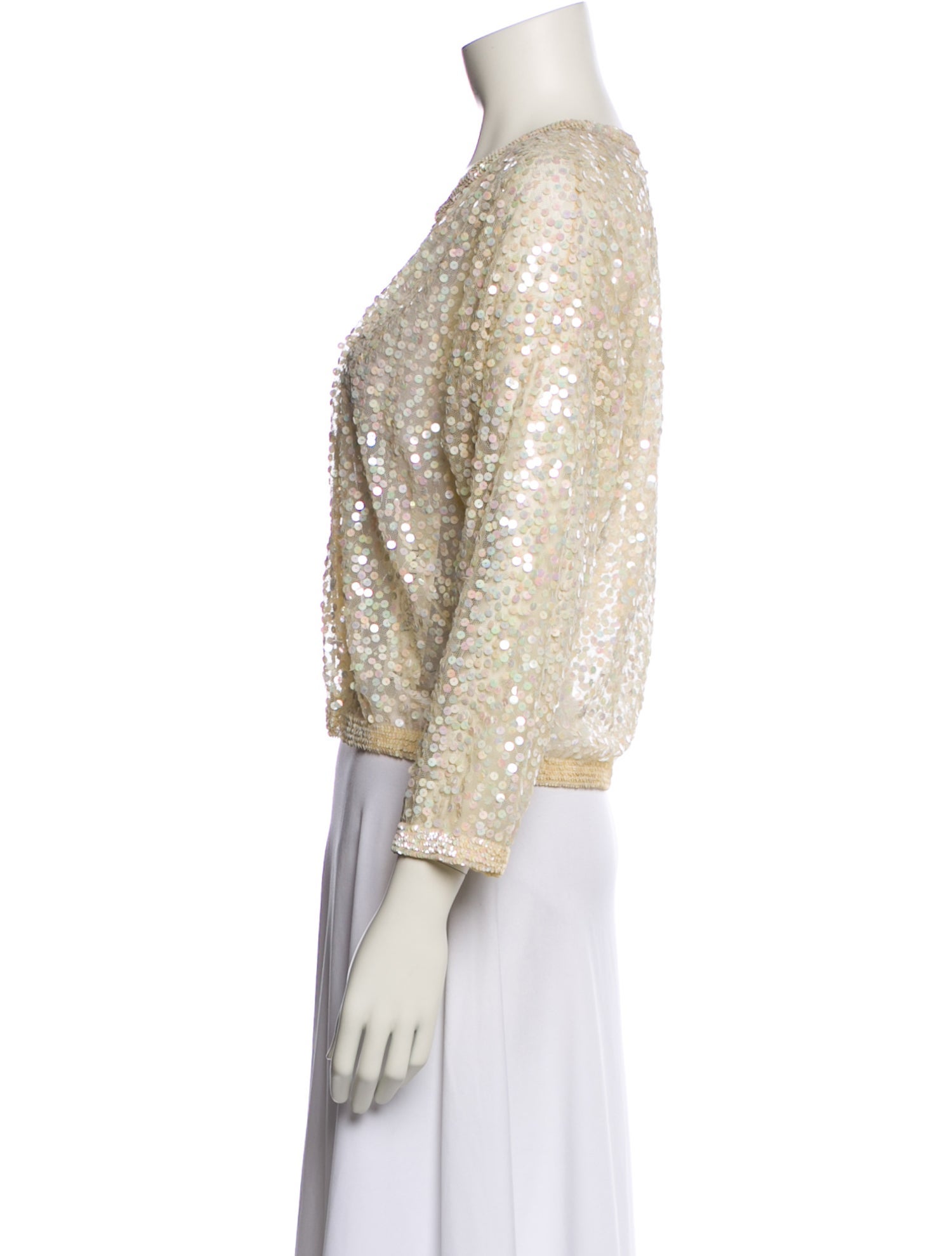 Zoran Mesh Printed Evening Jacket