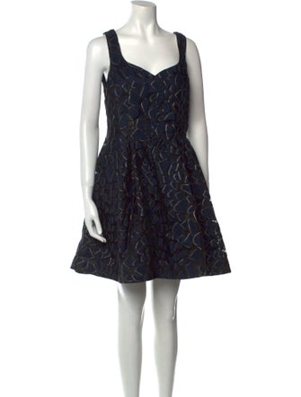 Zac Posen x Illesteva Printed Mini Dress