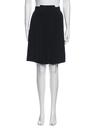 Zandra Rhodes Pleated Accents Knee-Length Skirt