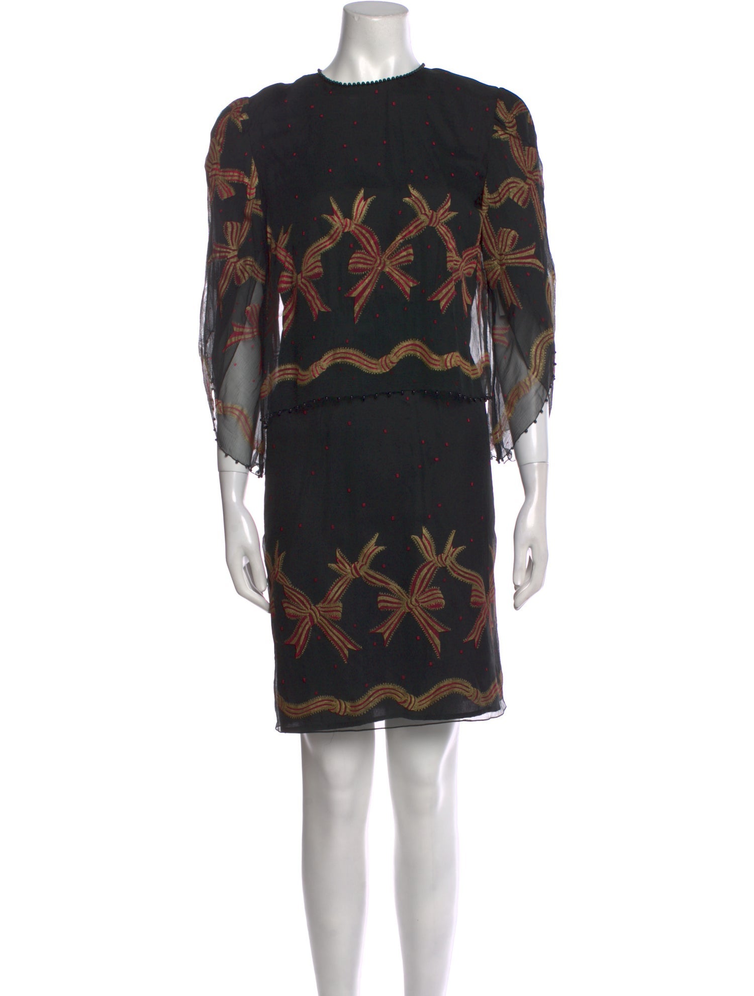 Zandra Rhodes Vintage Knee-Length Dress