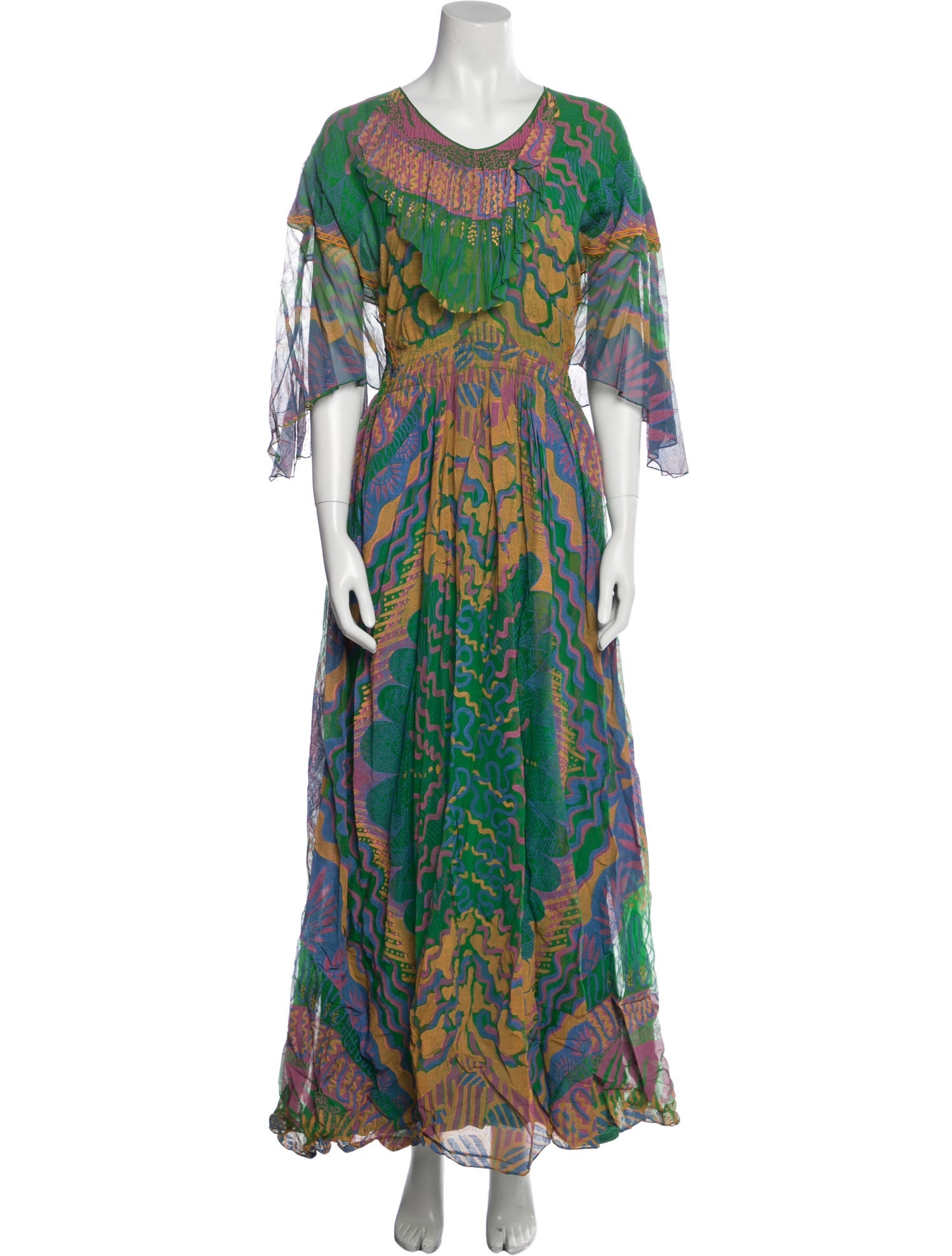 Zandra Rhodes Vintage Long Dress