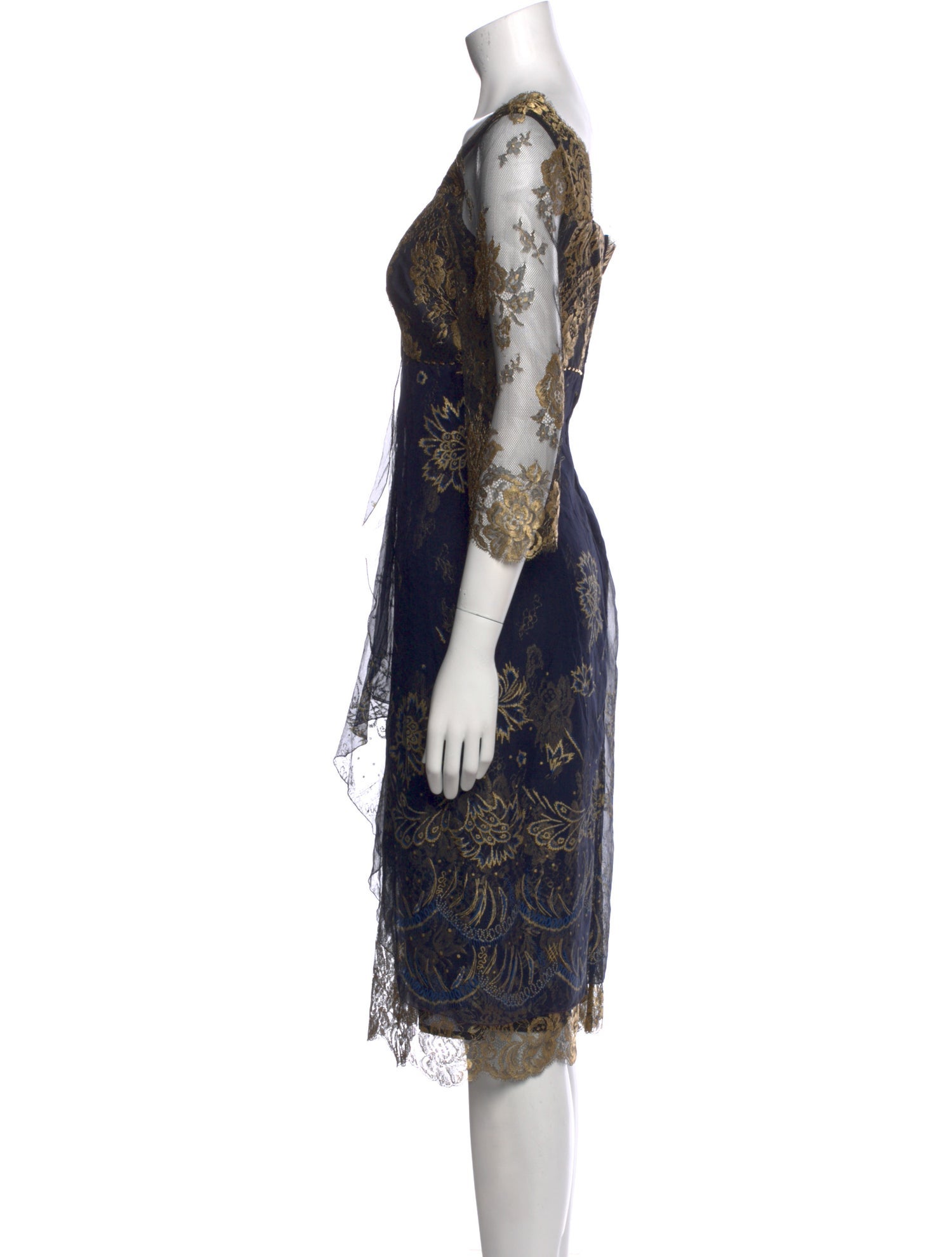 Zandra Rhodes Vintage Midi Length Dress